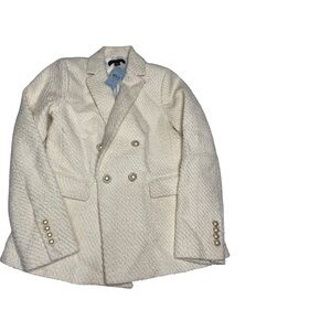 Ann‎ Taylor Cream Textured Blazer NWT